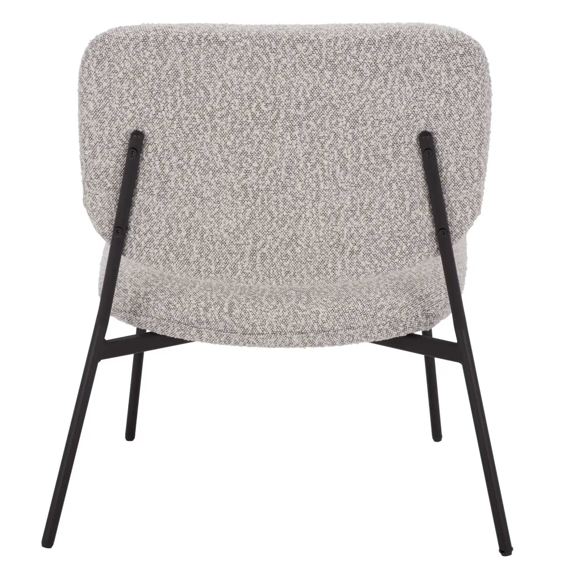 Alicai Accent Chair in Light Gray / Black, detail view