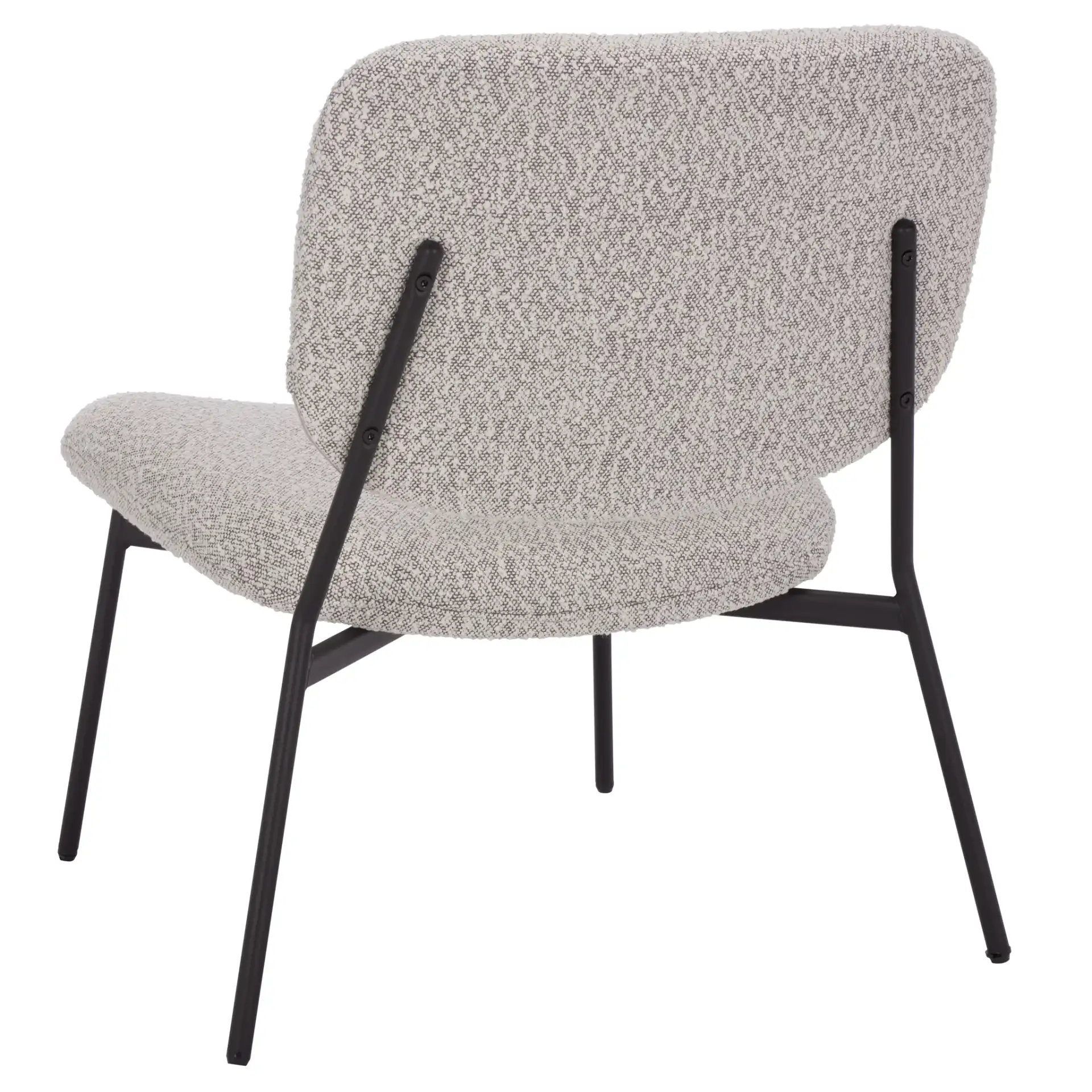 Alicai Accent Chair in Light Gray / Black, detail view