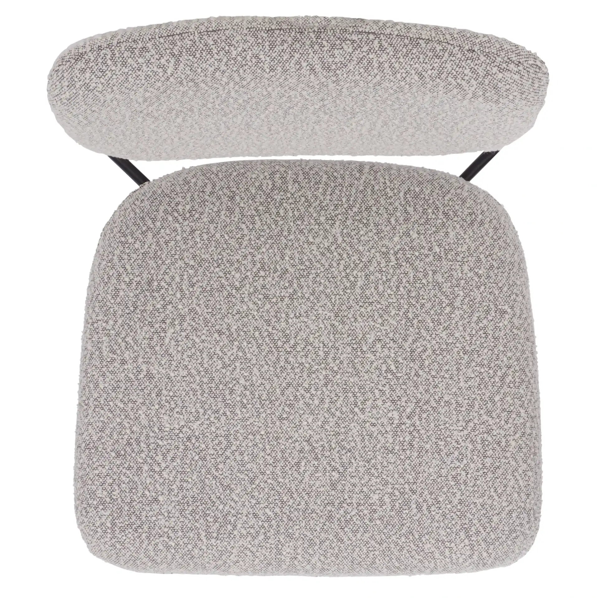 Alicai Accent Chair in Light Gray / Black, detail view