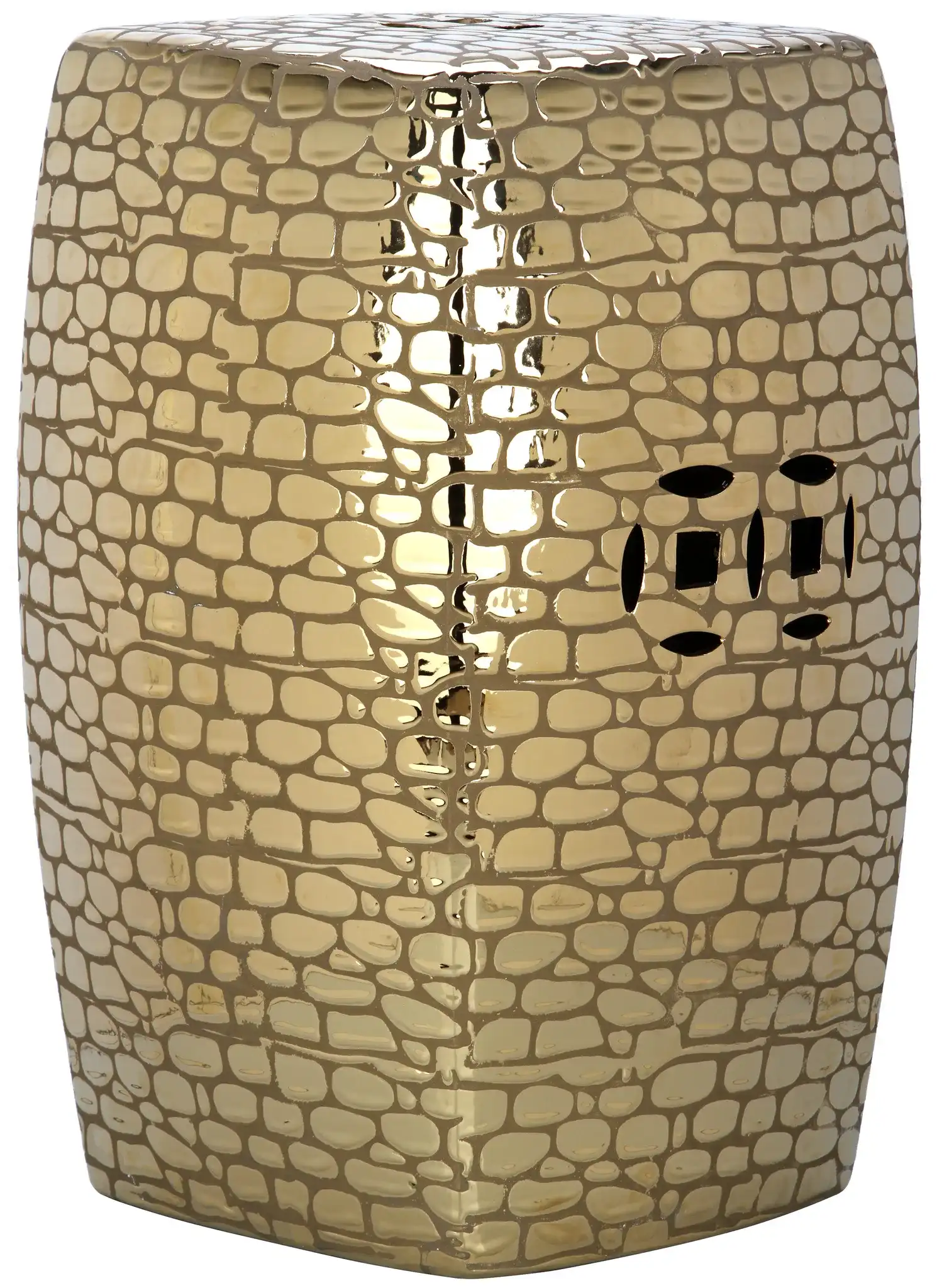 Jasmine Garden Stool in Gold