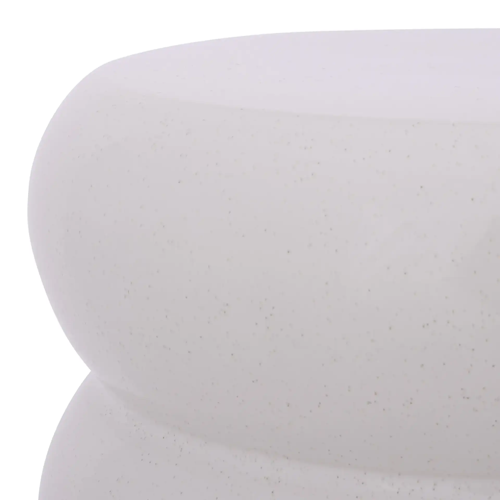 Dylan Garden Stool in Light Cream in a styled room