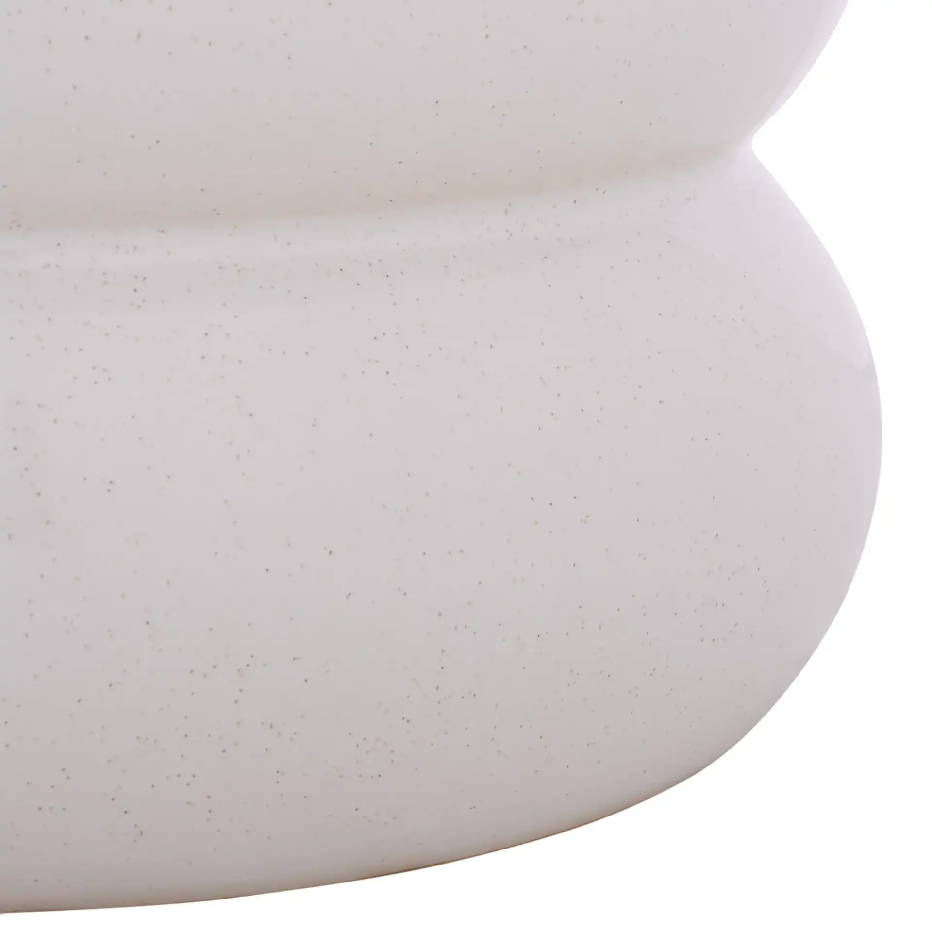 Dylan Garden Stool in Light Cream in a styled room