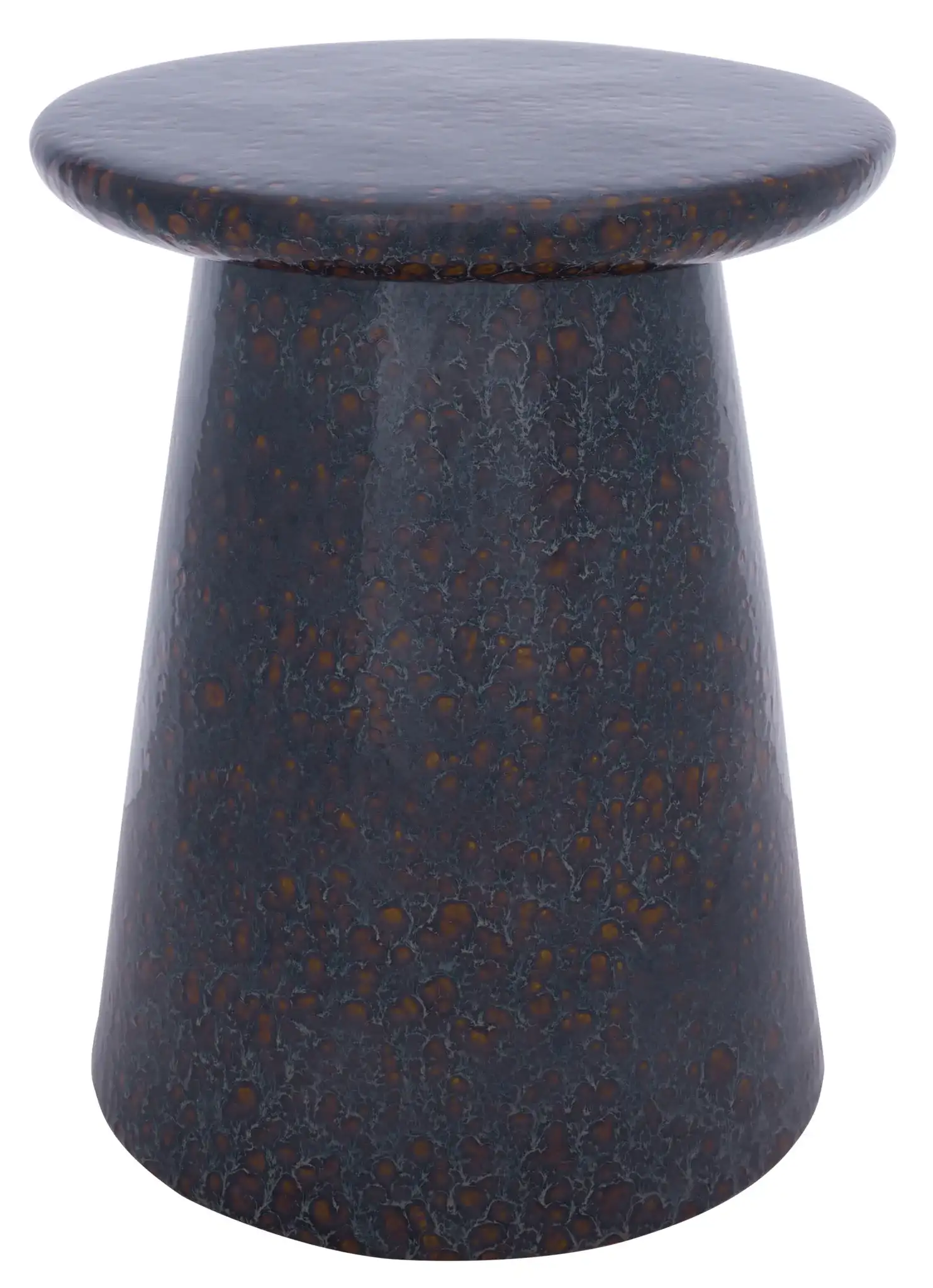Thena Garden Stool in Dark Blue