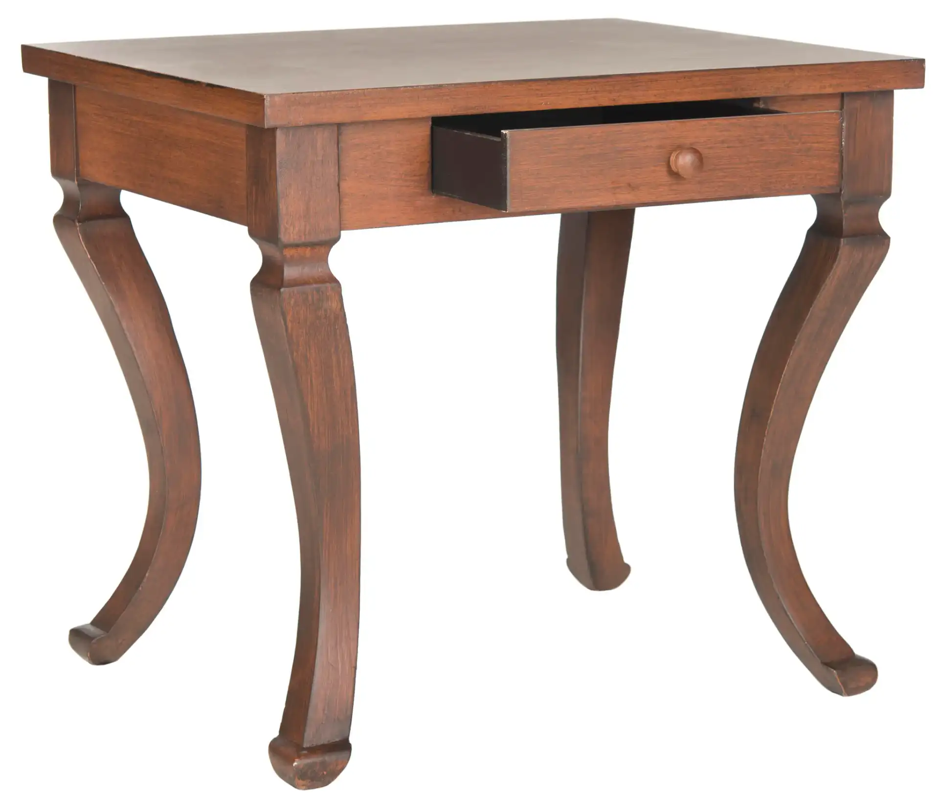 Colman Side Table in Brown, detail view