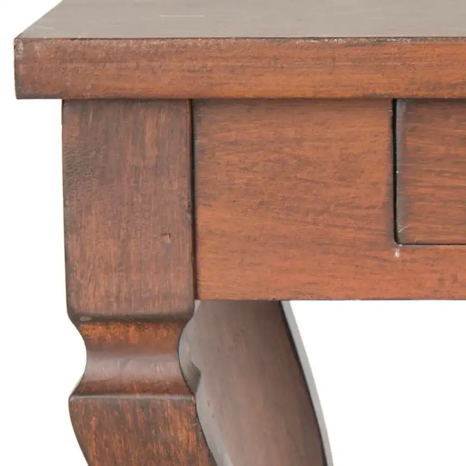 Colman Side Table in Brown, detail view