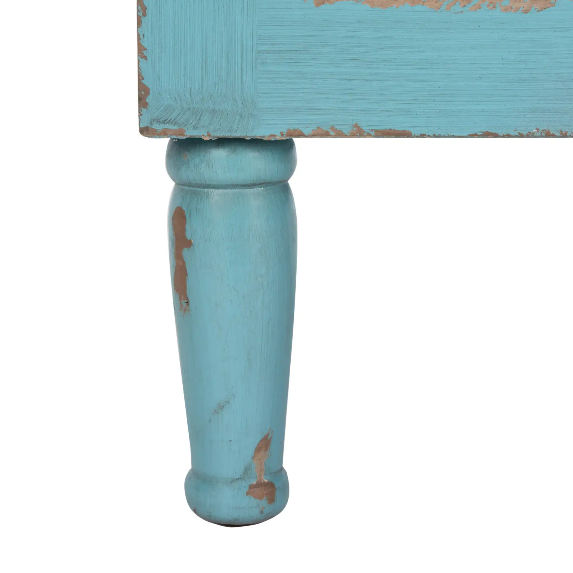 Talbot Chest in Distressed Blue, detail view