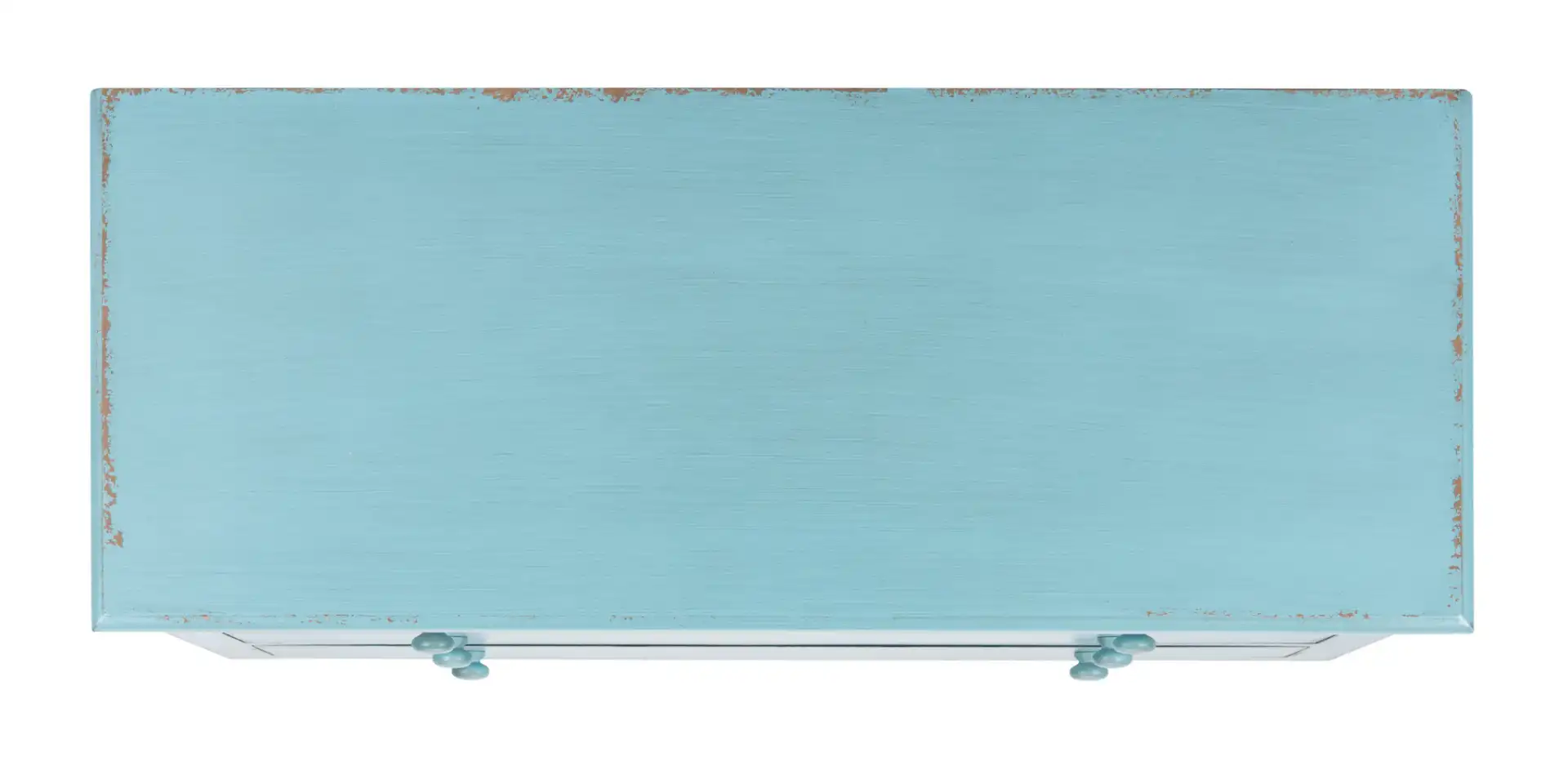 Talbot Chest in Distressed Blue, detail view