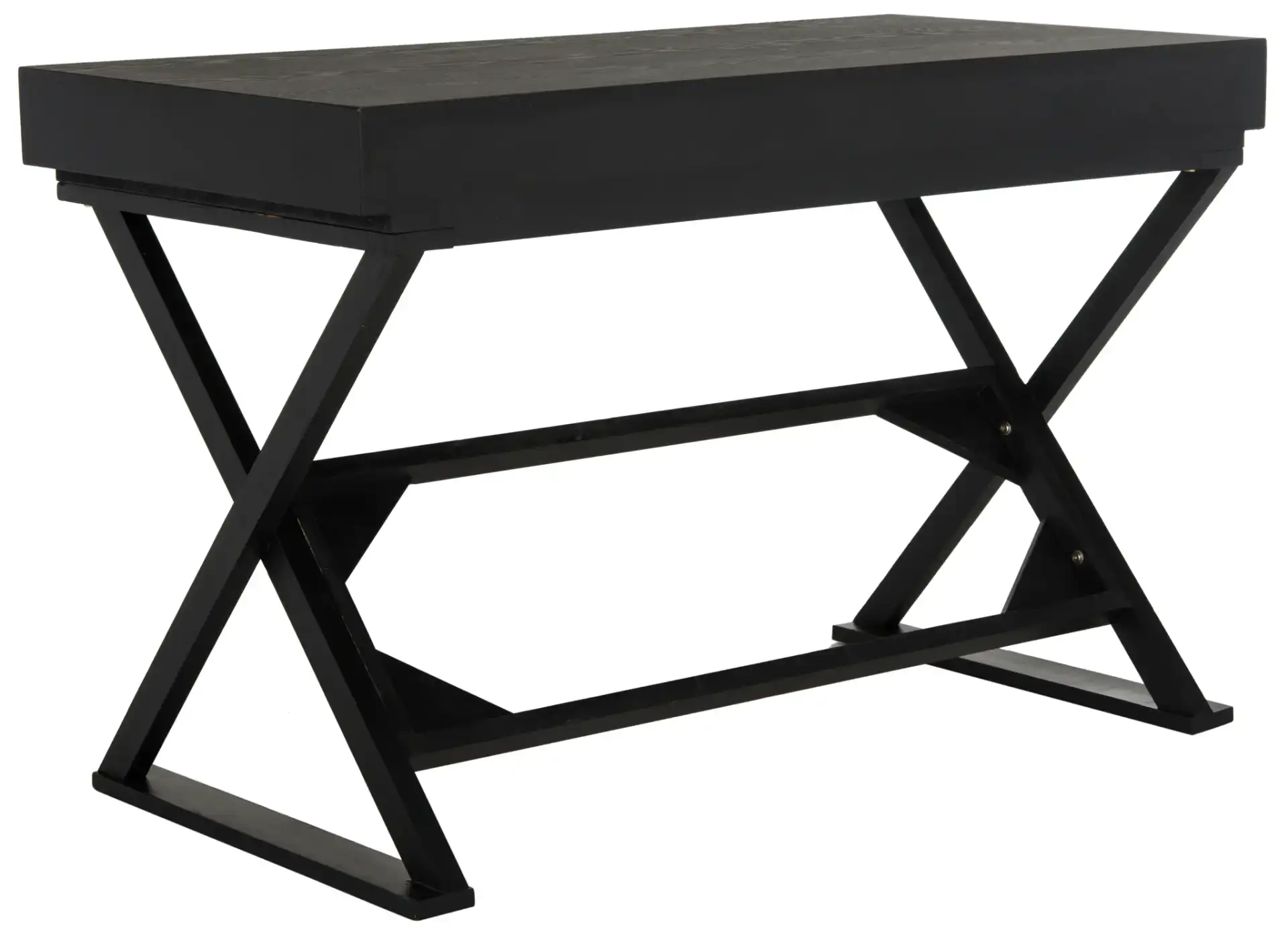 Gilbert Desk in Weathered Black, detail view