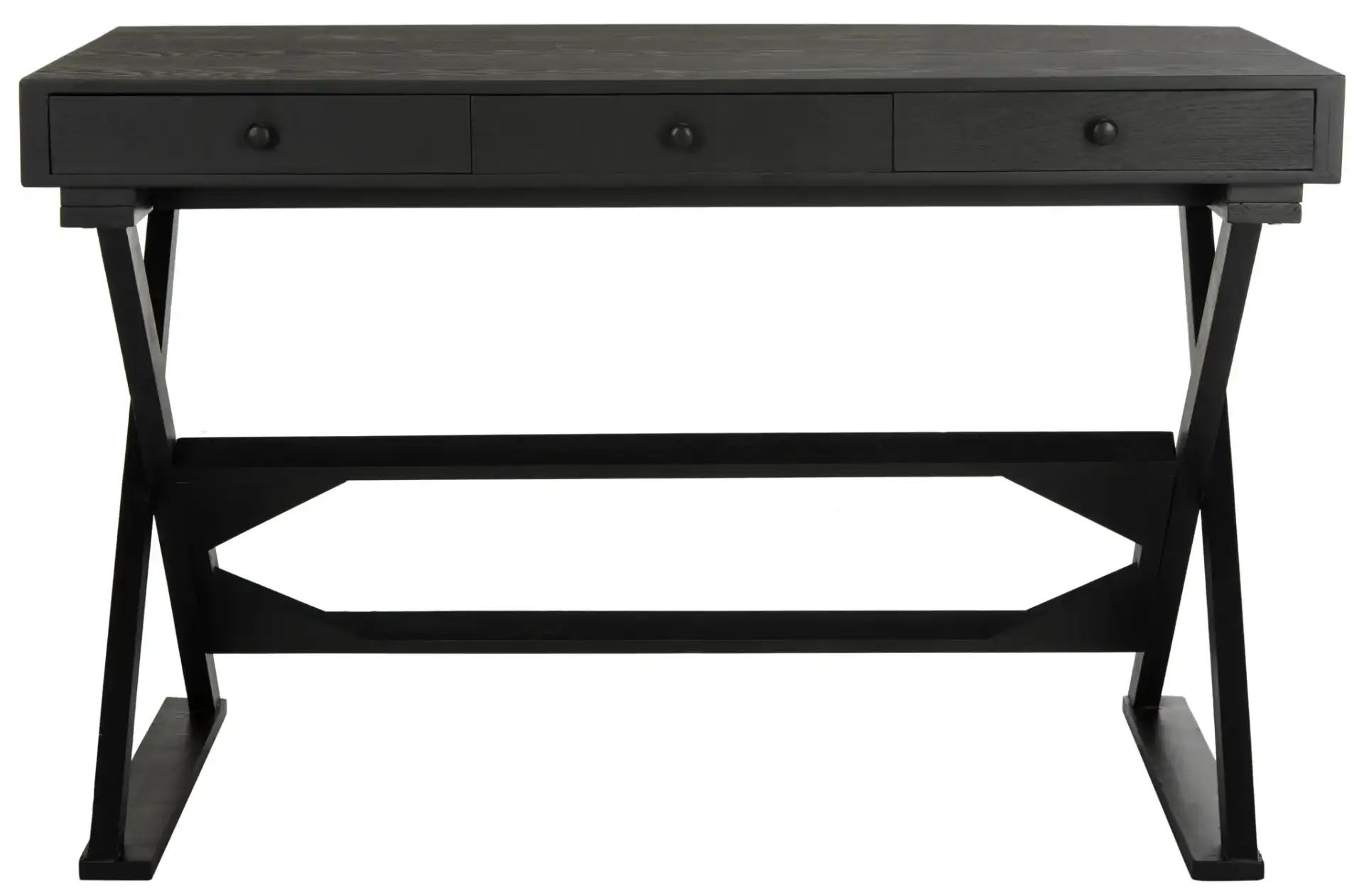 Gilbert Desk in Weathered Black, detail view
