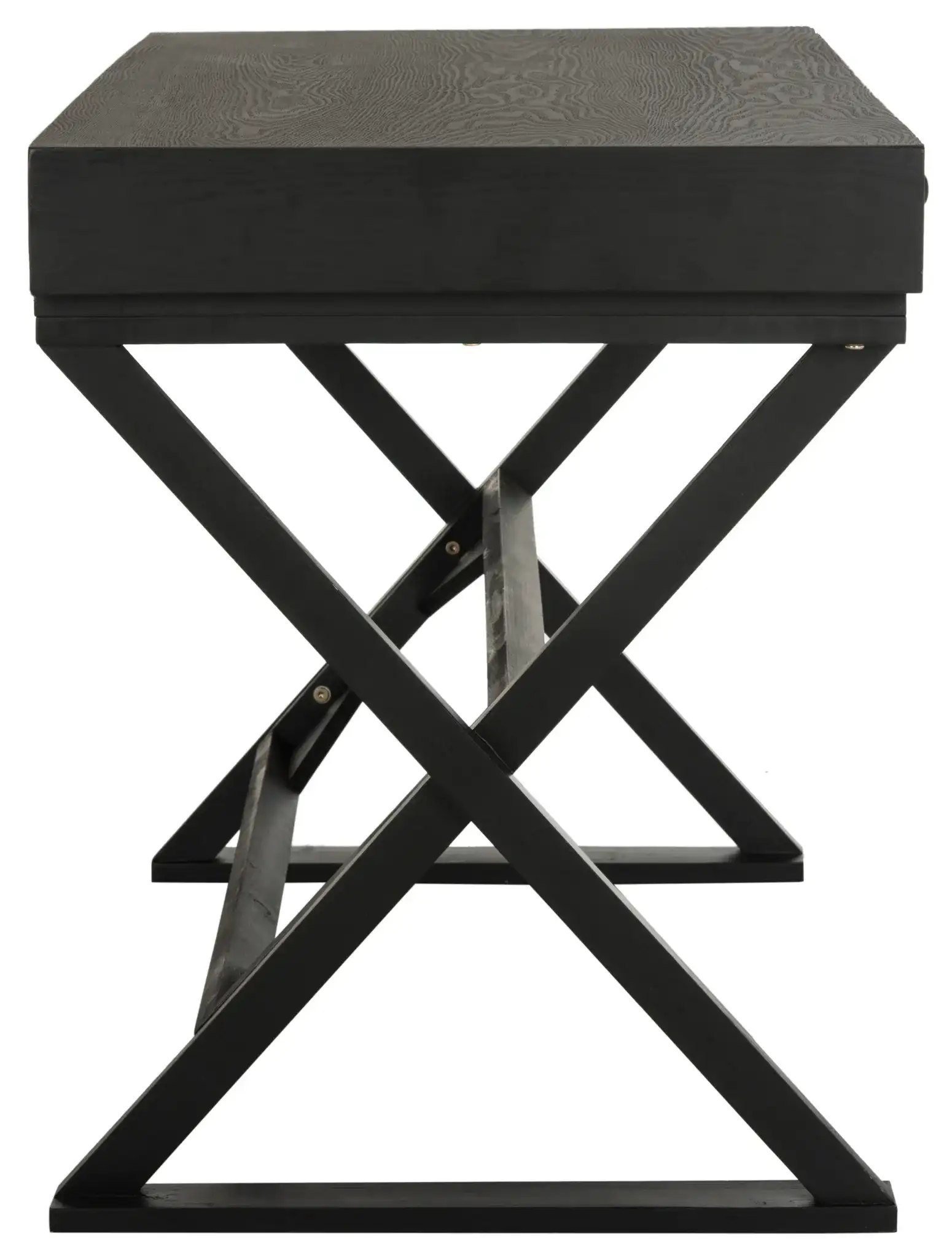 Gilbert Desk in Weathered Black, detail view