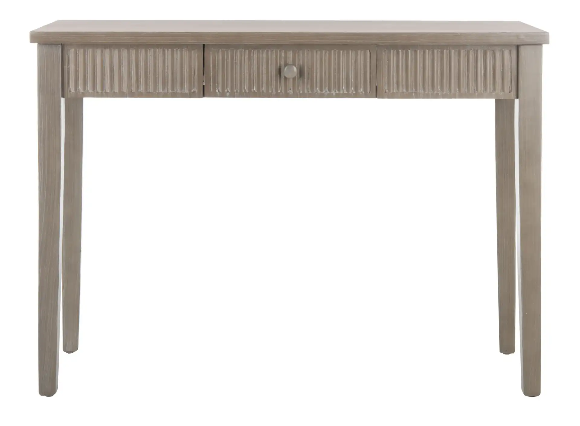 Beale Console in Taupe / Oak