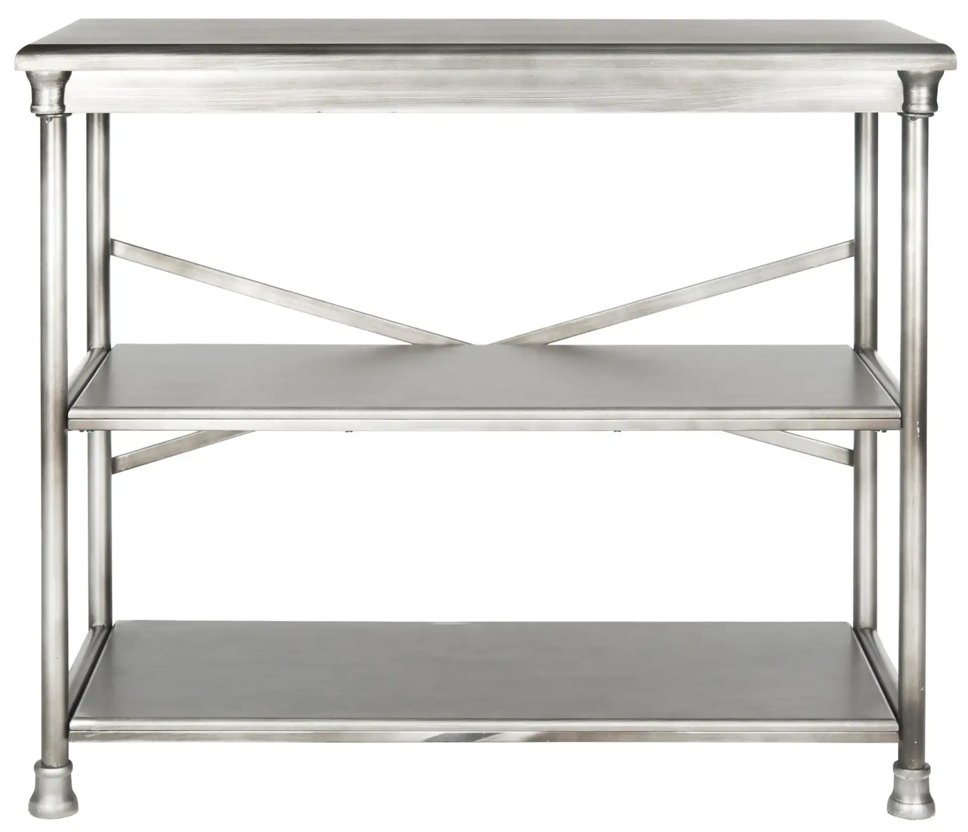 Jamison Medium Bookcase in Dark Silver