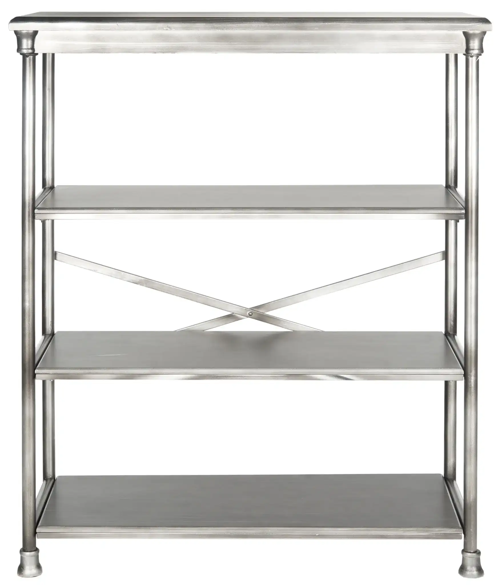 Jamison Large Bookcase in Dark Silver