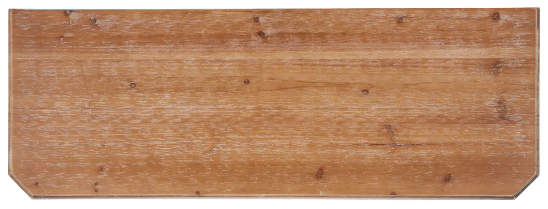 Katie Console in Blue / Oak, detail view