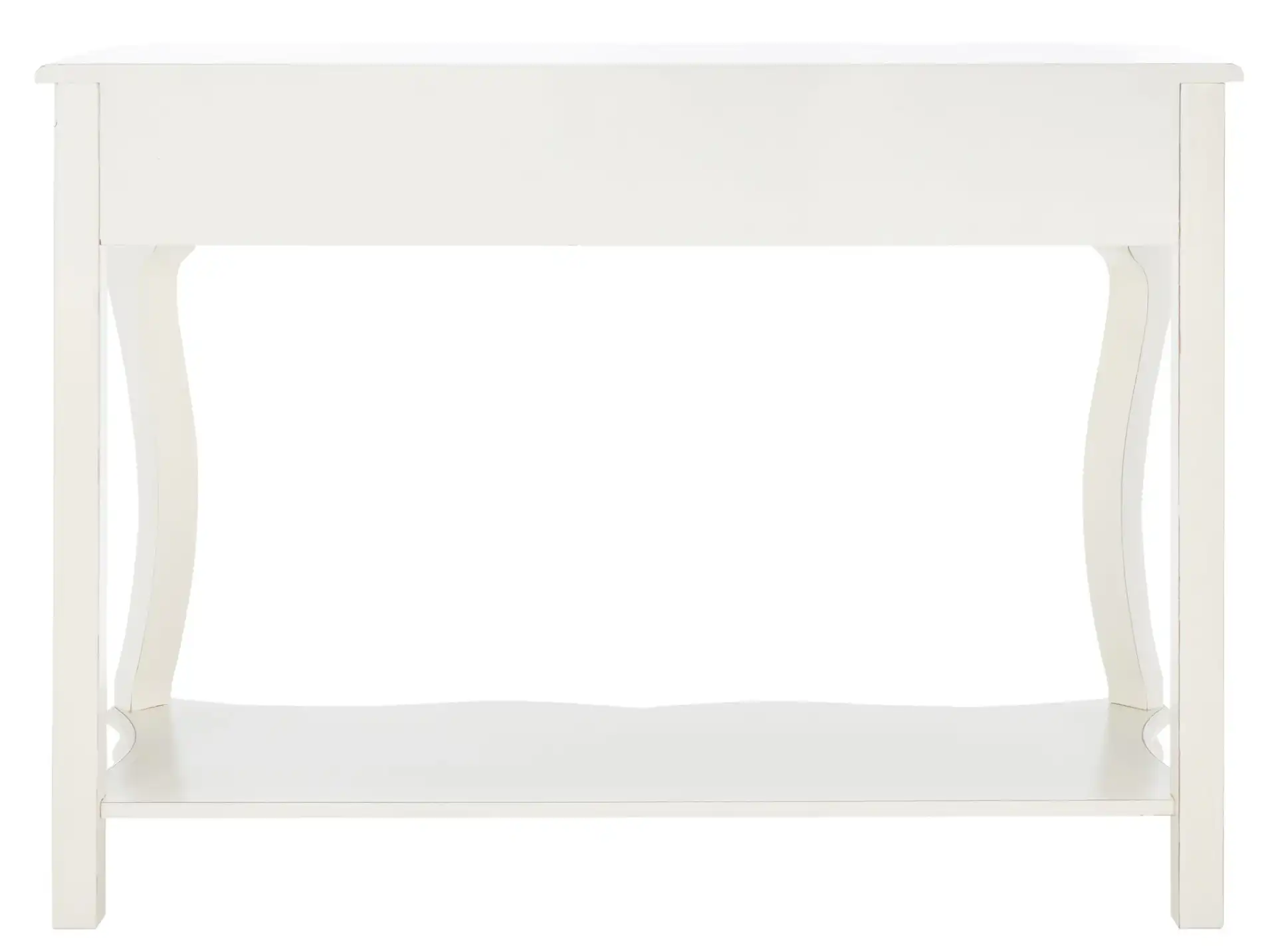 Katie Console in Blue / Oak, detail view