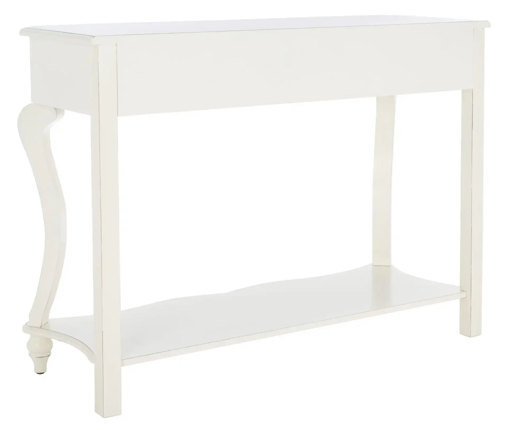 Katie Console in Blue / Oak, detail view