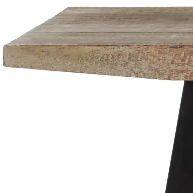 Waldo Console in Natural / Black, detail view