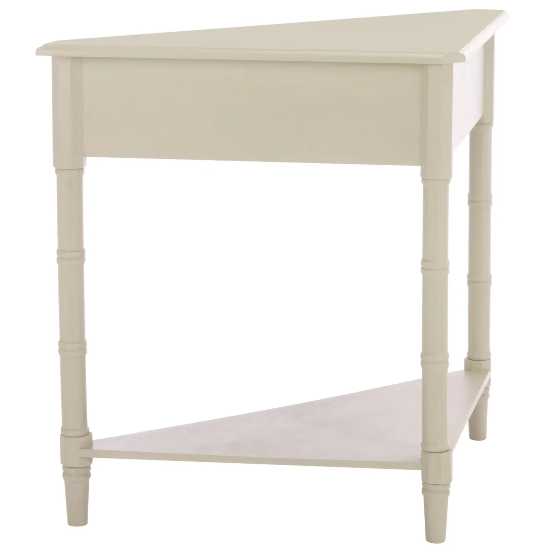 Gomez Corner Table in Vintage Gray, detail view