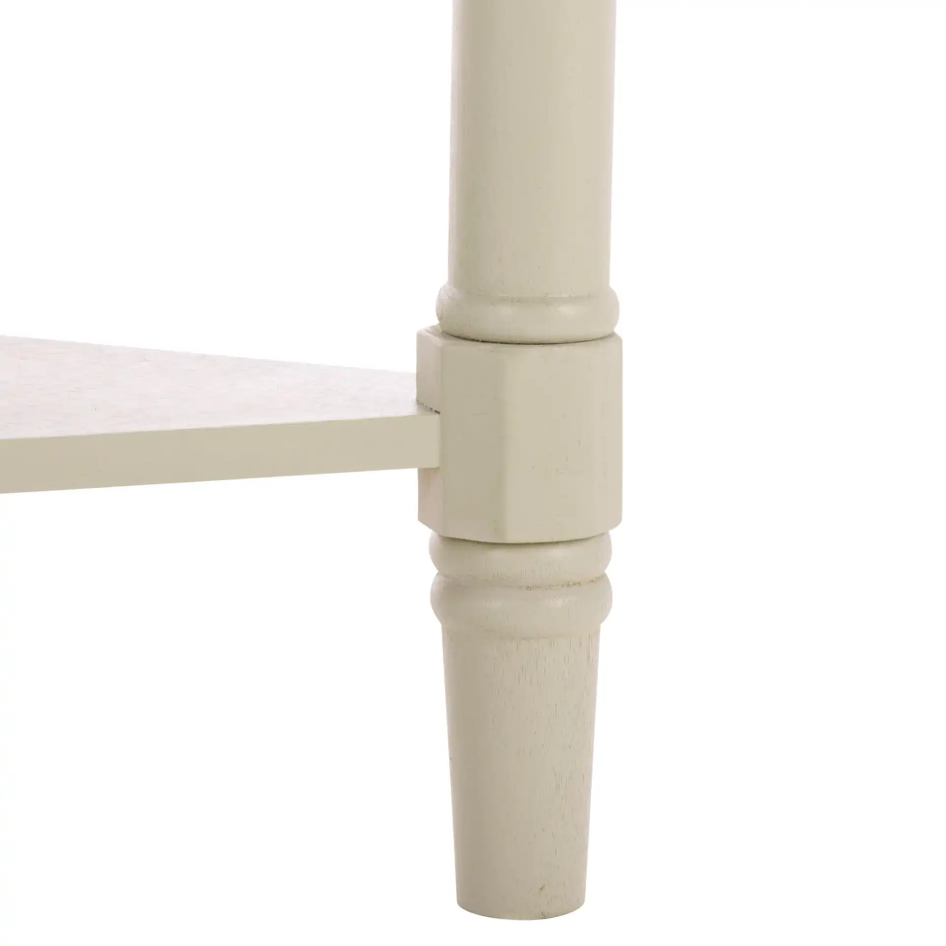 Gomez Corner Table in Vintage Gray, detail view