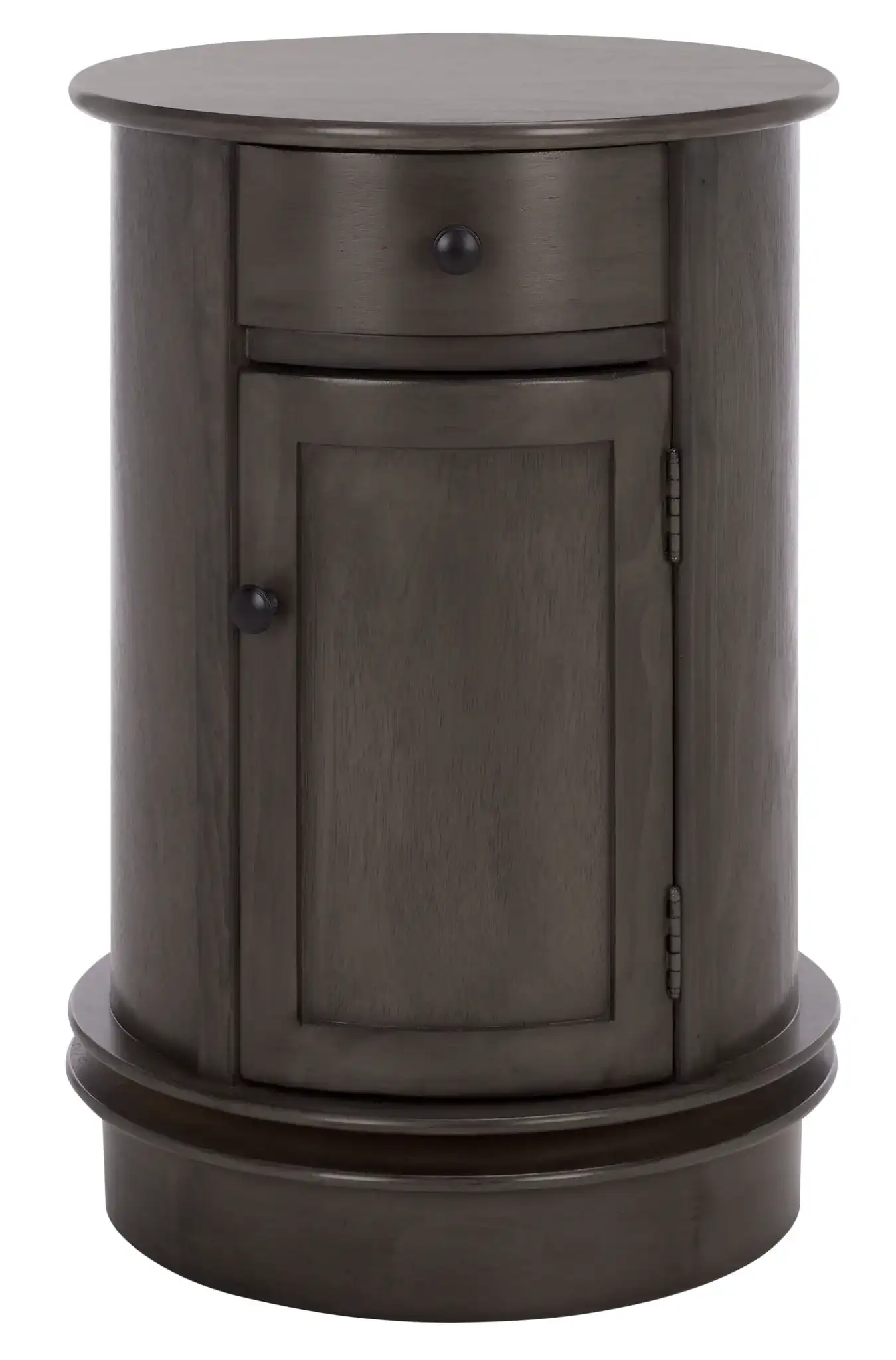 Tabitha Swivel Accent Table in Black
