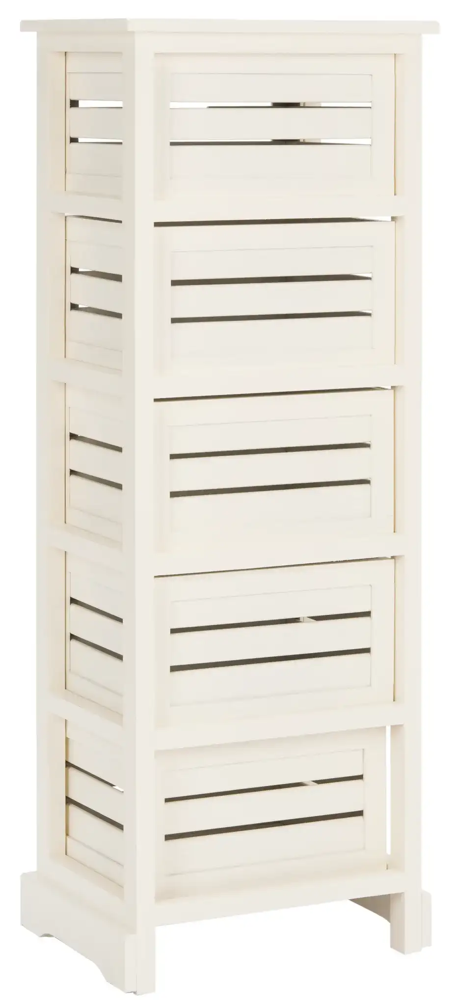 Sarina Cabinet in Distressed Cream, detail view