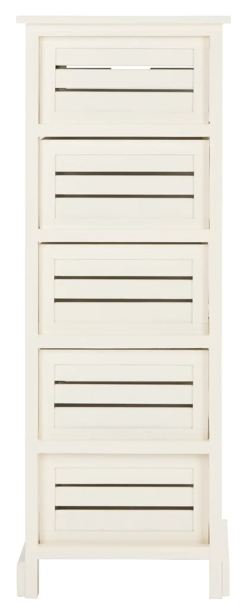 Sarina Cabinet in Distressed Cream, detail view