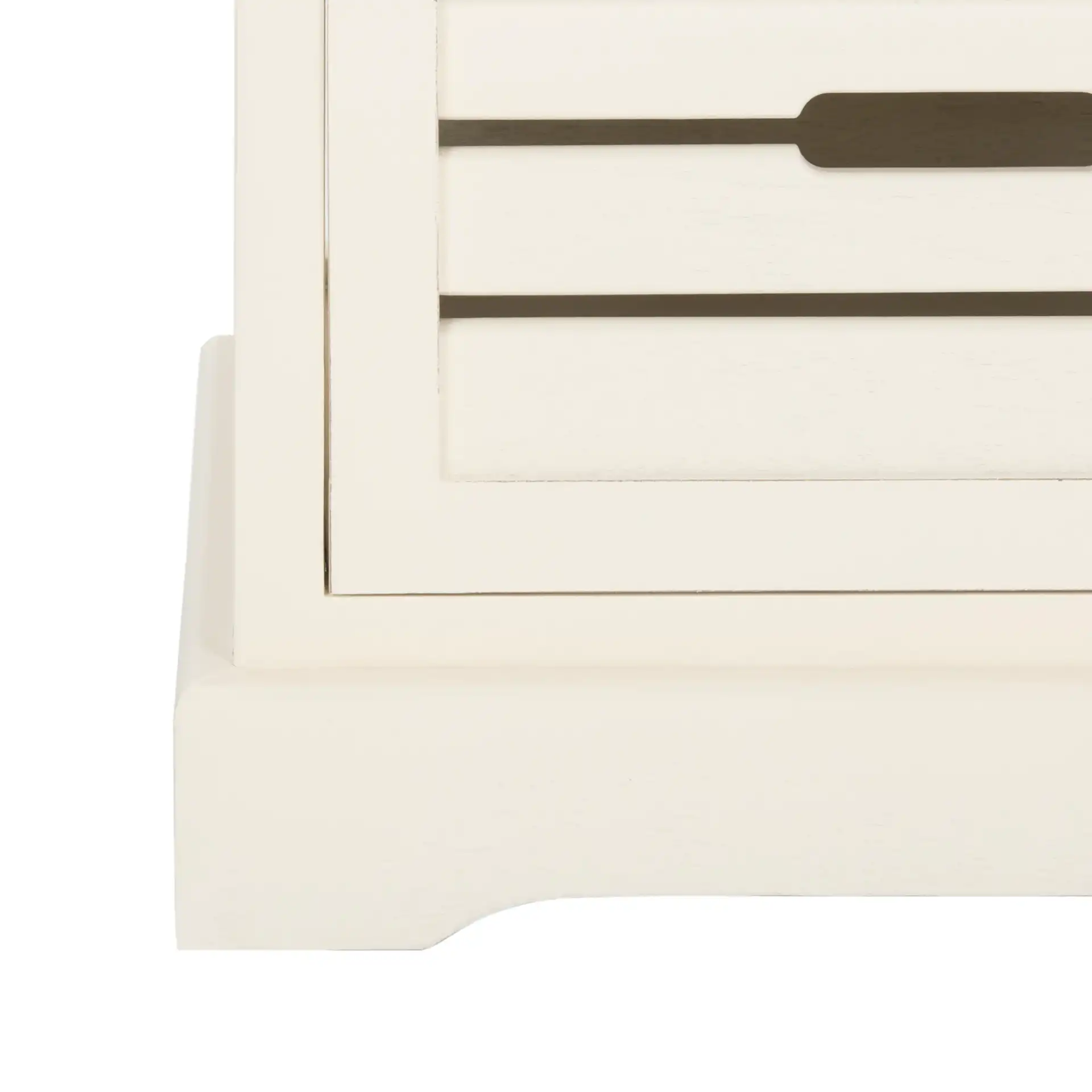 Sarina Cabinet in Distressed Cream, detail view