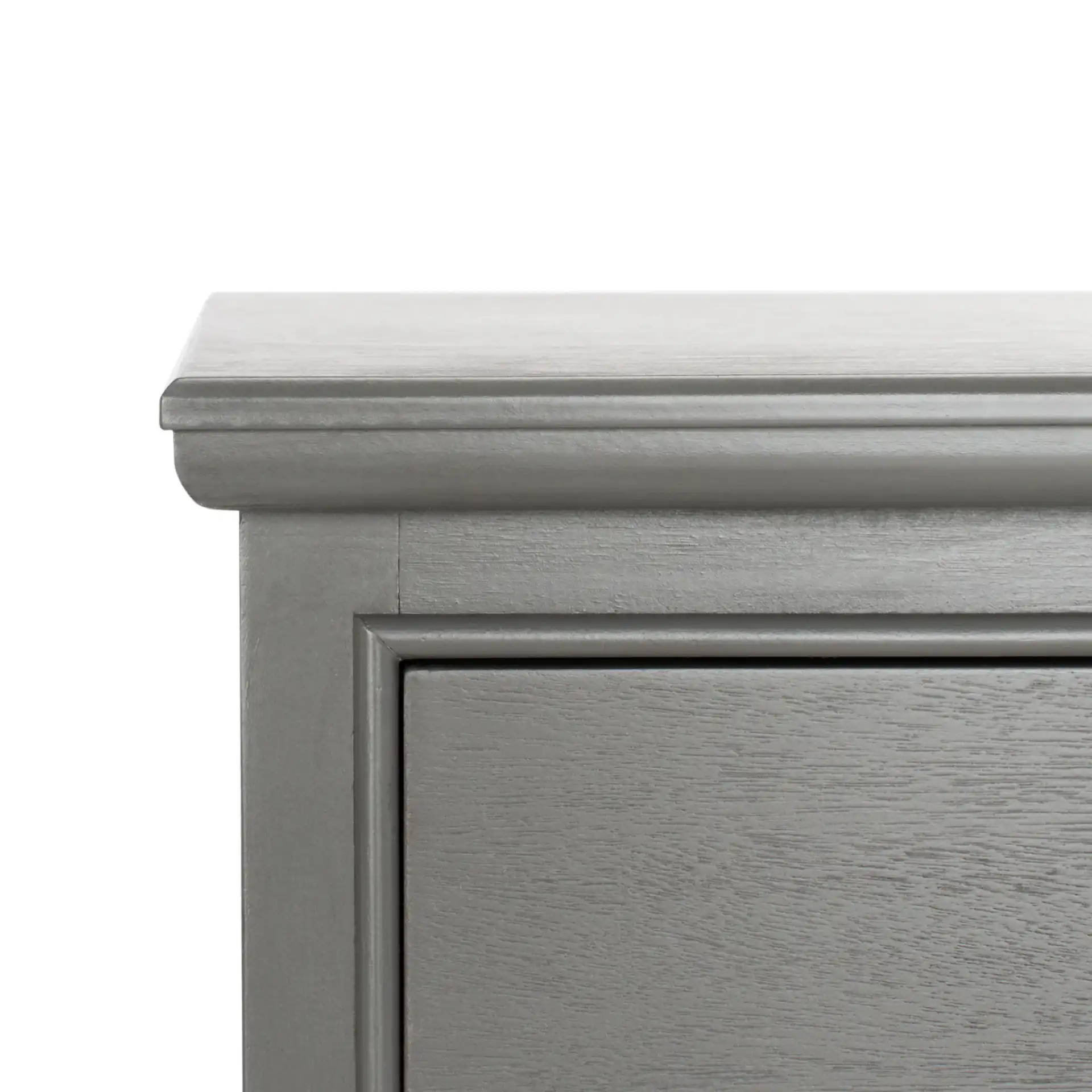 Griffin Side Table in Gray in a styled room