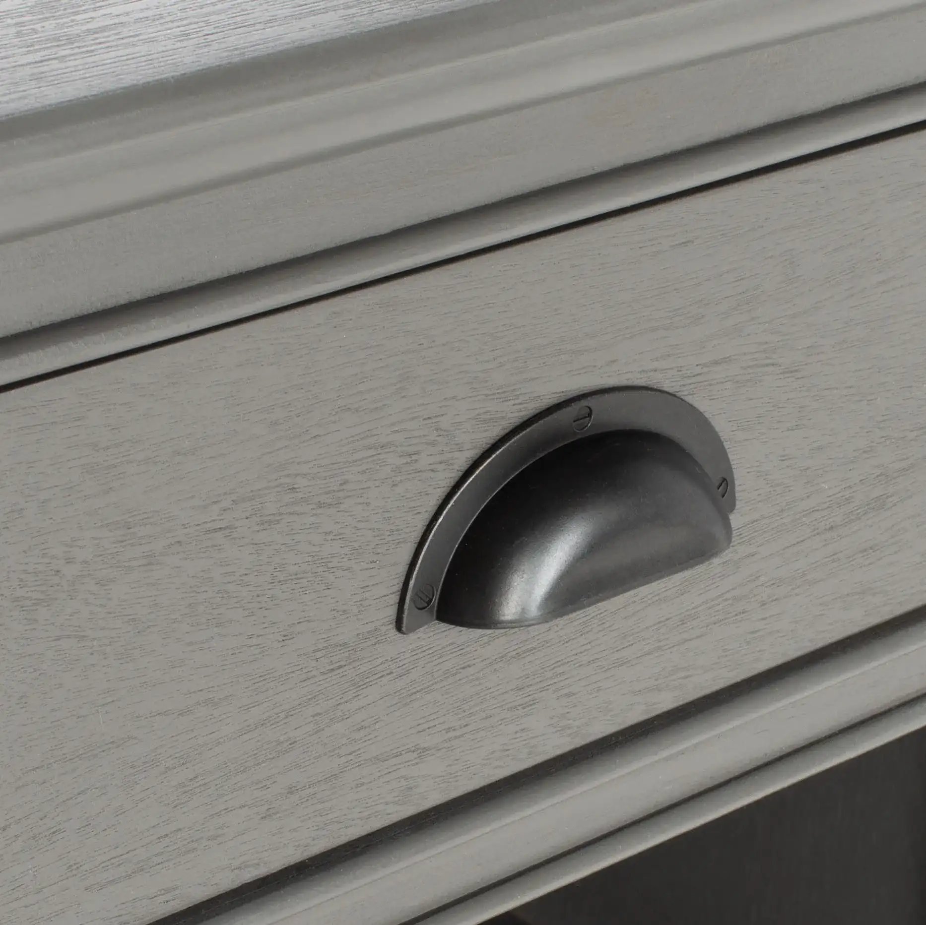 Griffin Side Table in Gray in a styled room