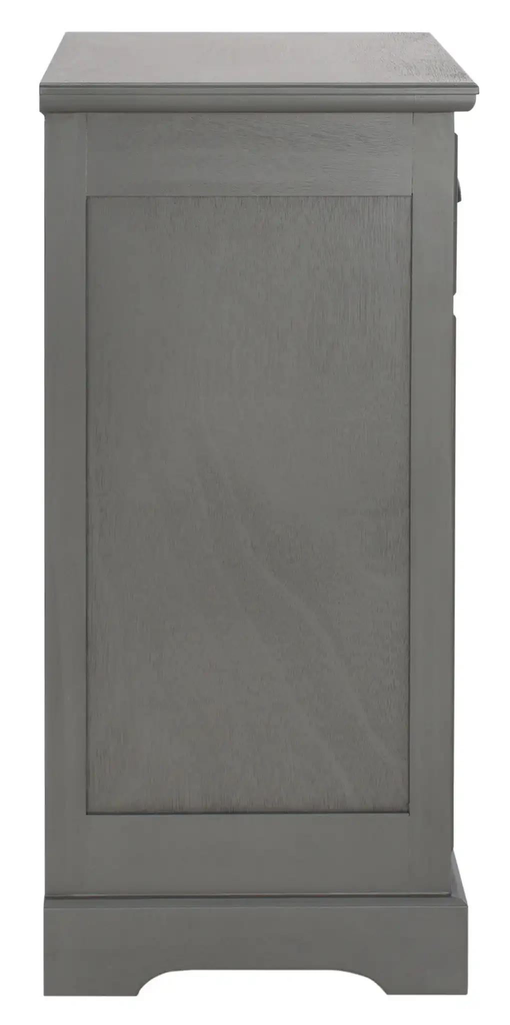 Griffin Side Table in Gray, detail view
