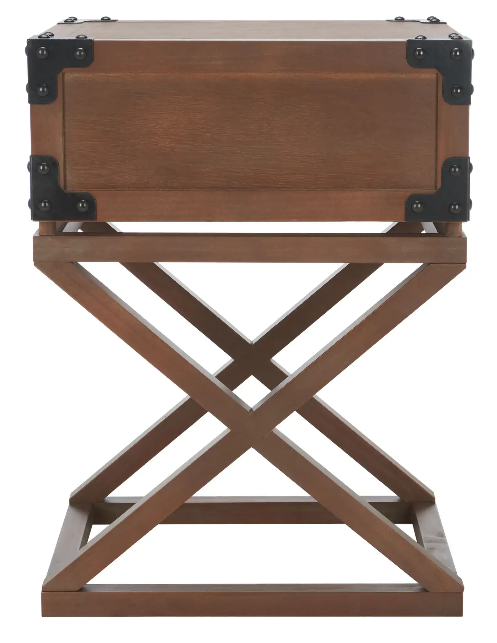 Dunstan Accent Table in Brown, detail view