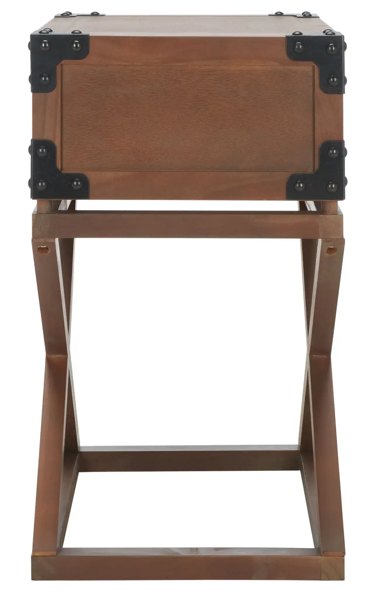 Dunstan Accent Table in Brown, detail view