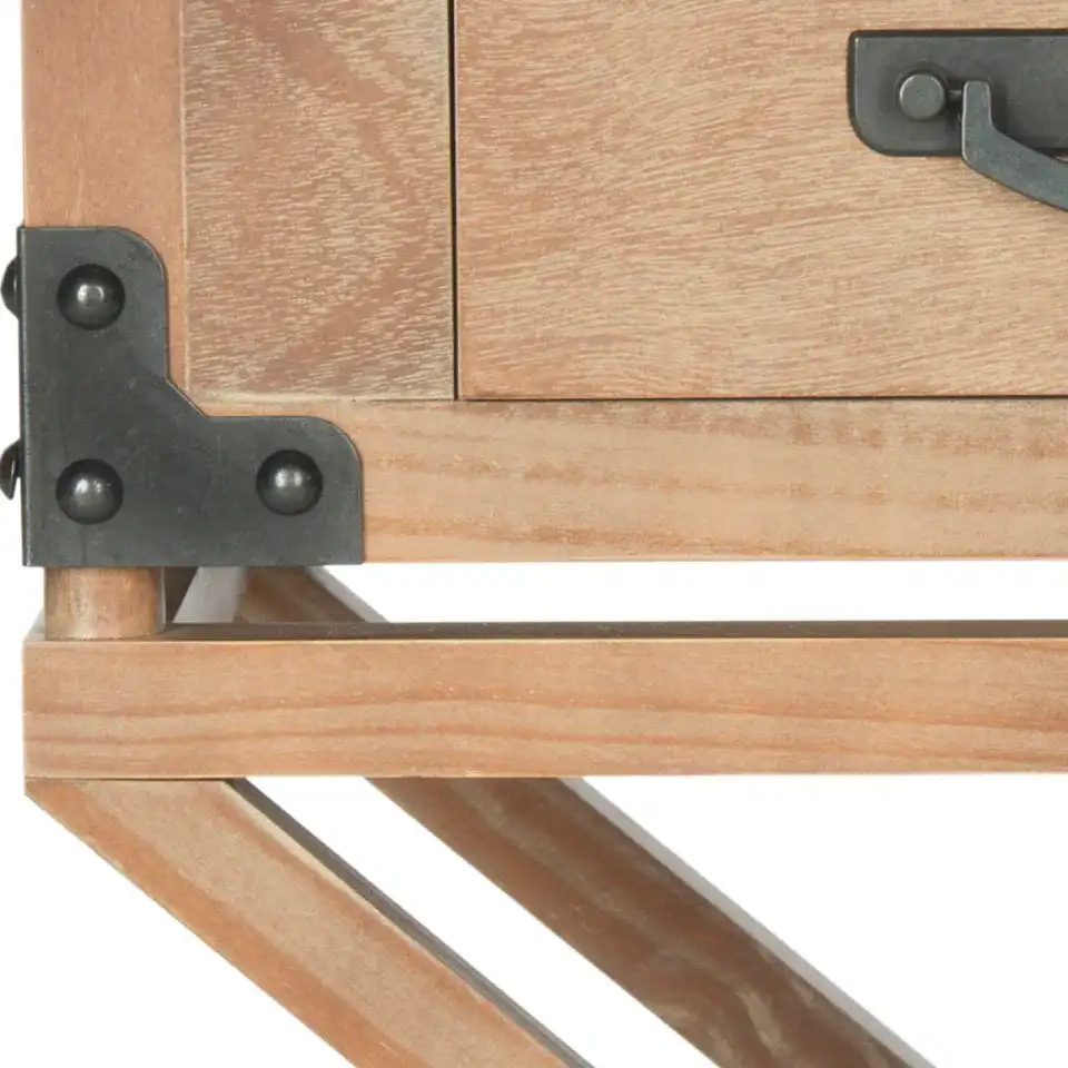 Dunstan Accent Table in Brown, detail view