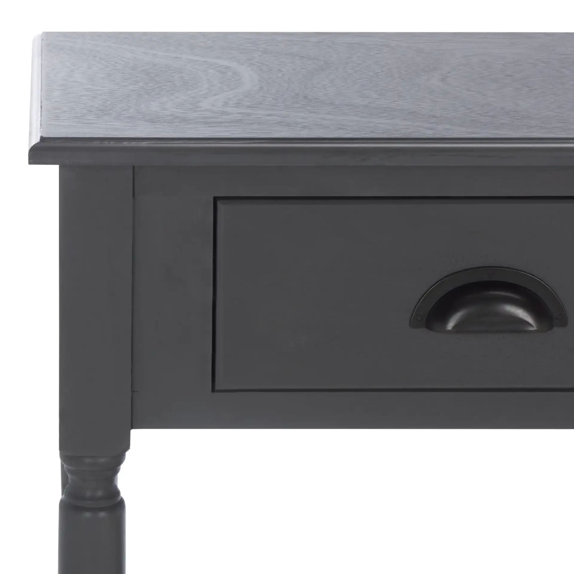 Salem Console in Gray in a styled room