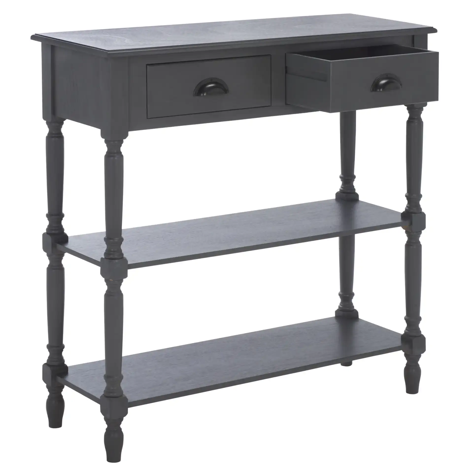 Salem Console in Gray, detail view