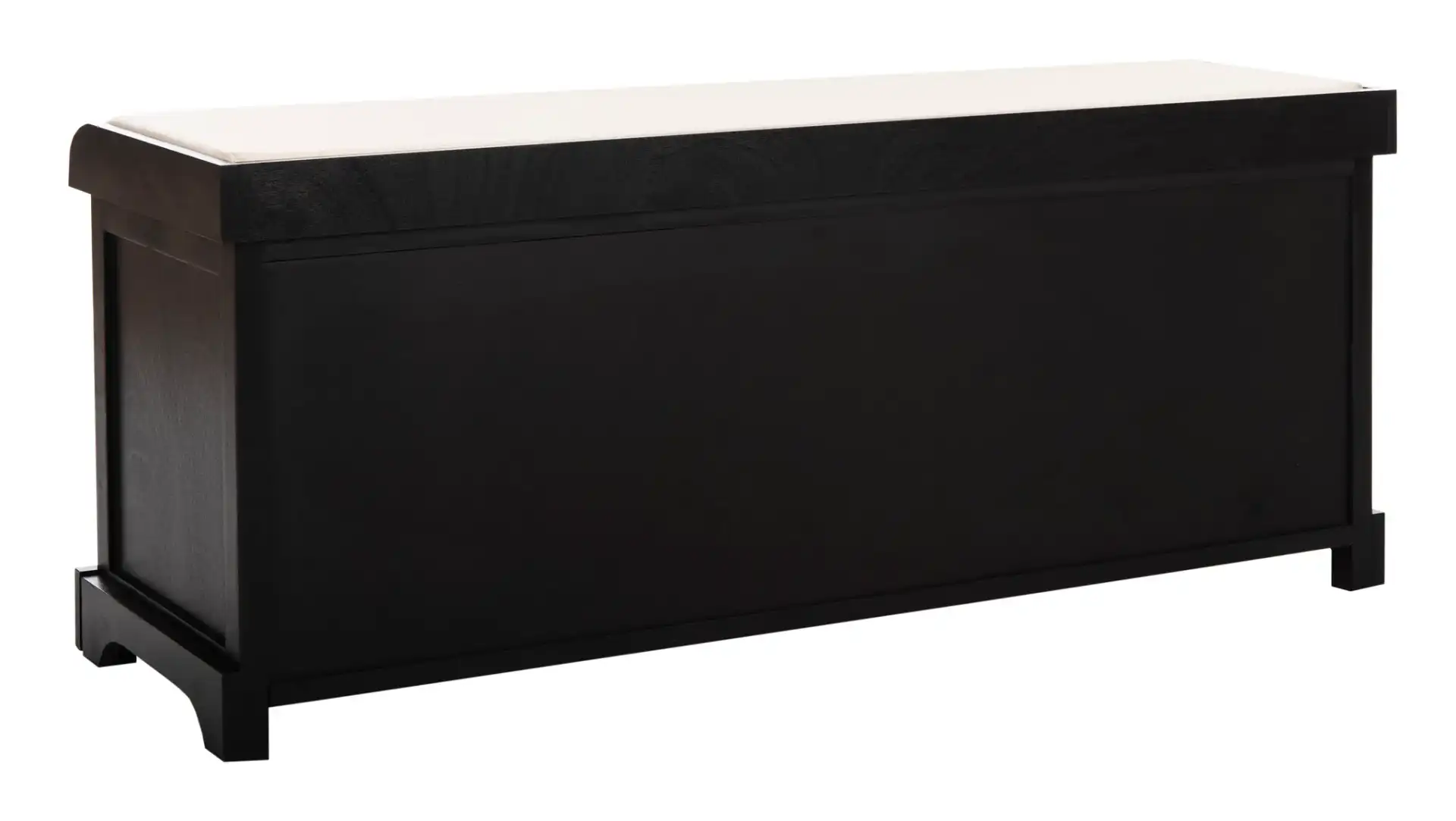 Lonan Storage Bench in Black, detail view