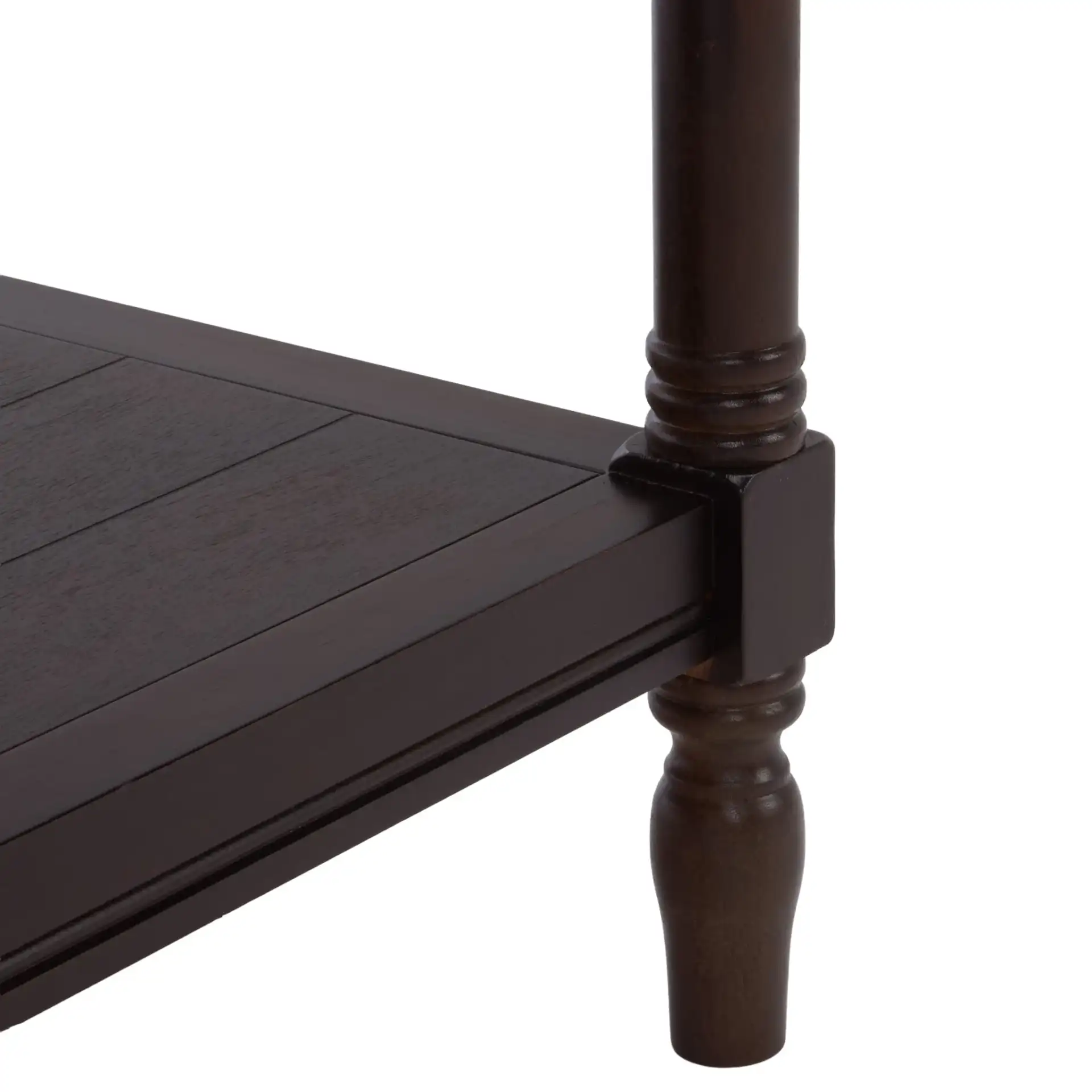 Bela Coffee Table in Dark Chocolate, detail view