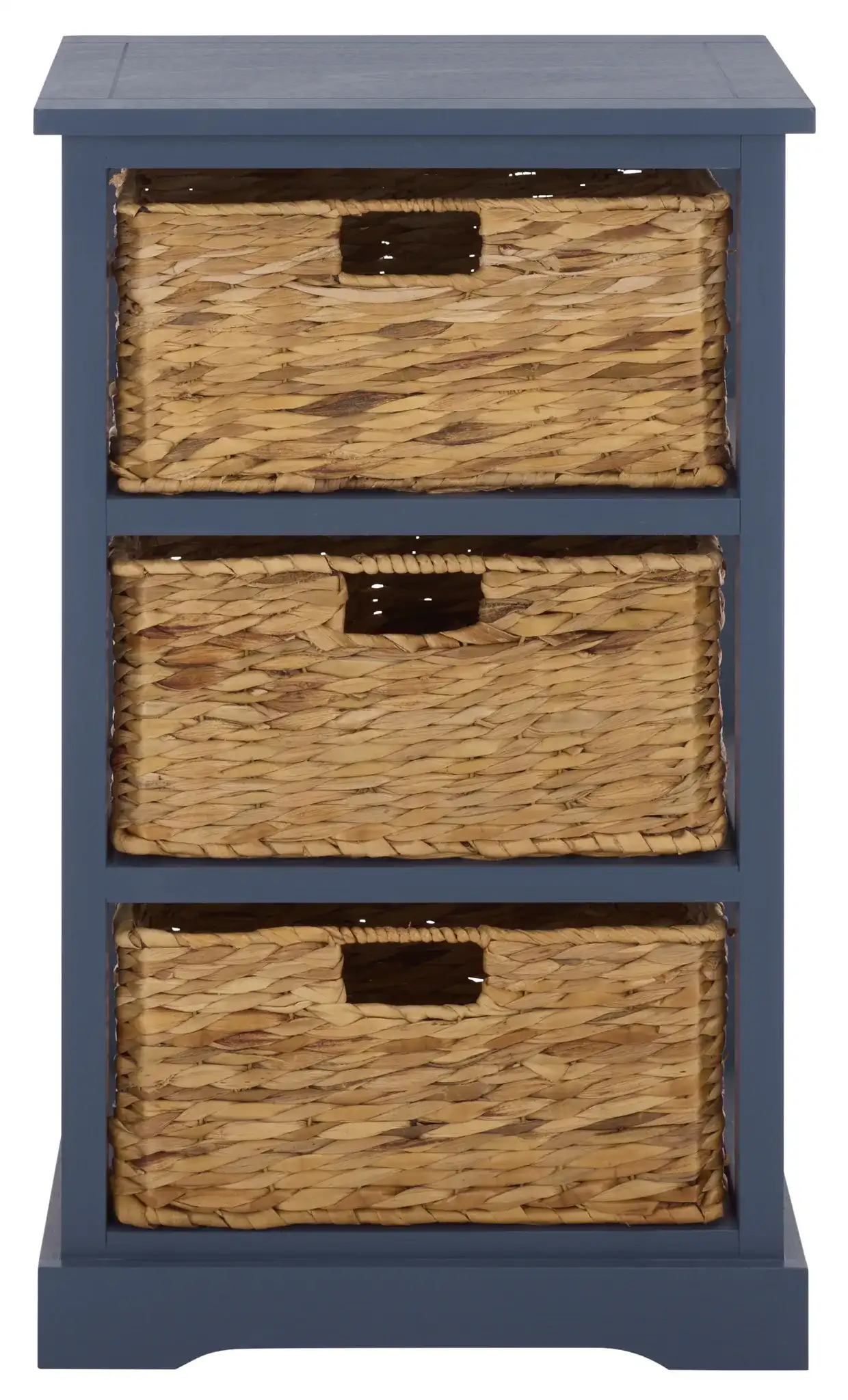 Halle Storage Side Table in Blue