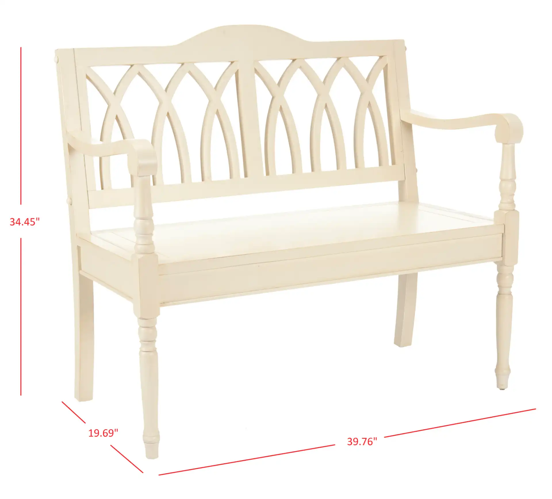 Benjamin Bench in Barley, detail view