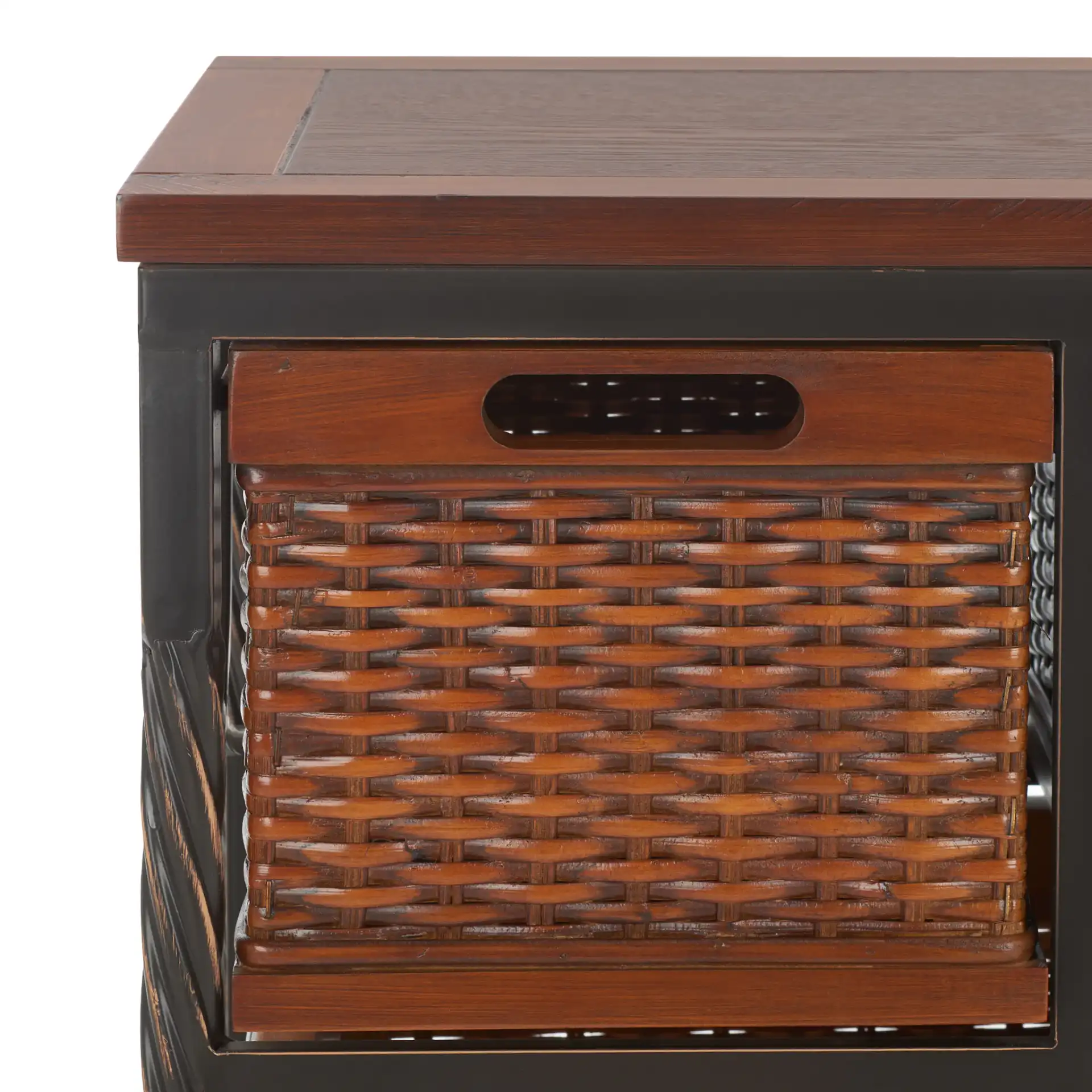 Andrew Storage Unit in Dark Teak in a styled room