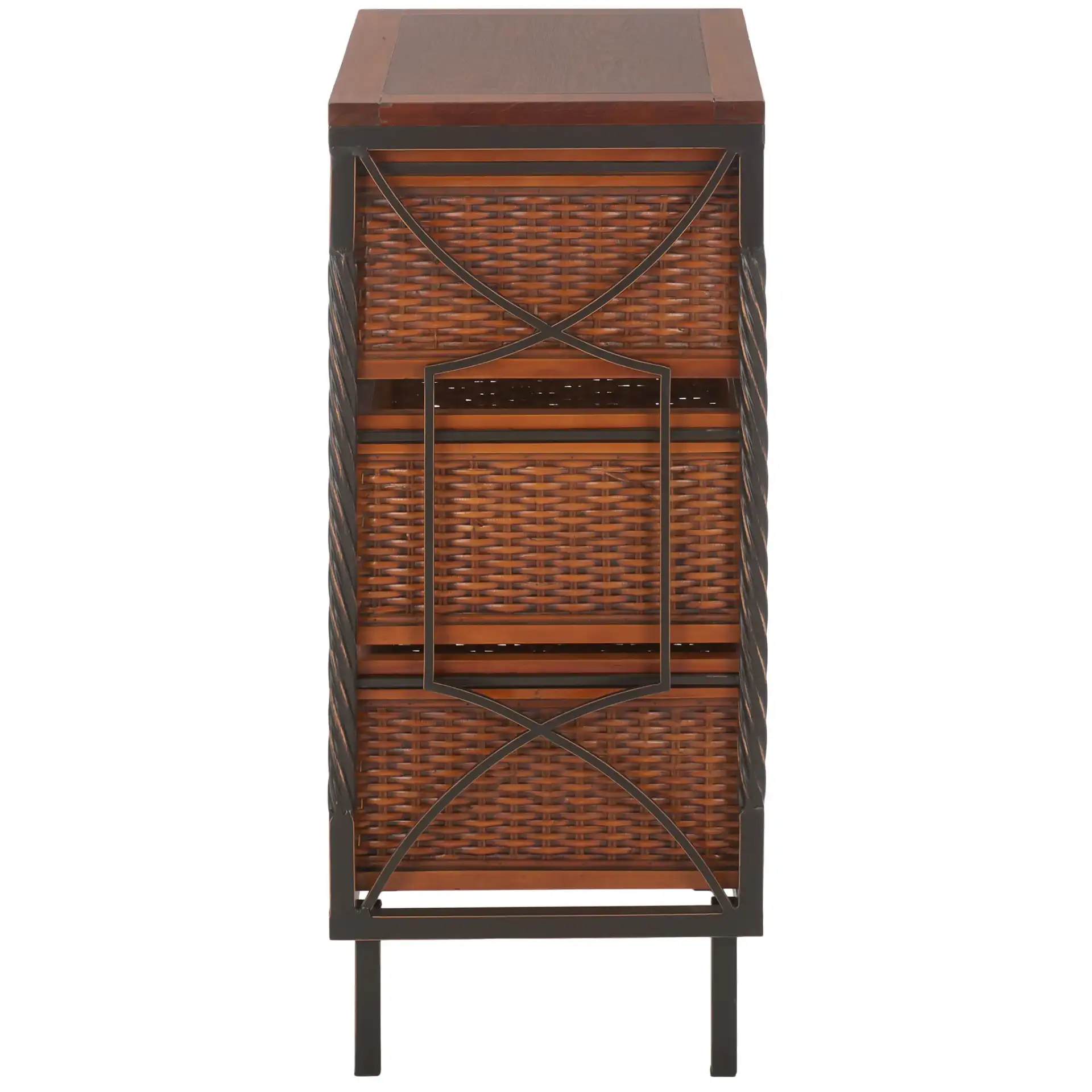 Andrew Storage Unit in Dark Teak, detail view