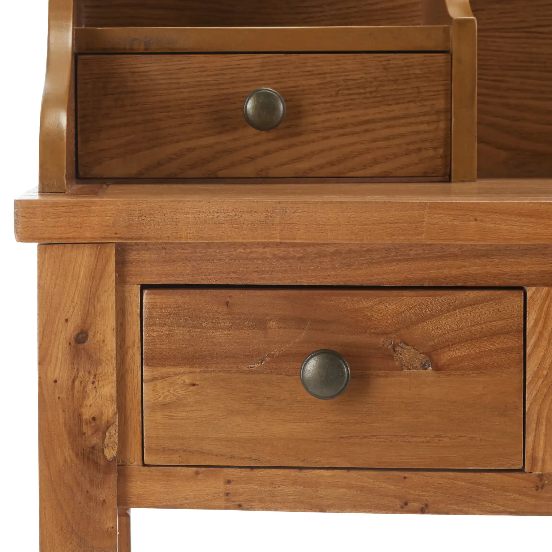 Landon Writing Desk in Oak in a styled room