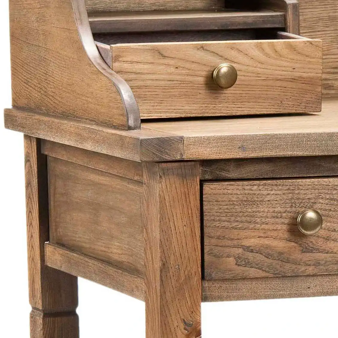 Landon Writing Desk in Oak, detail view
