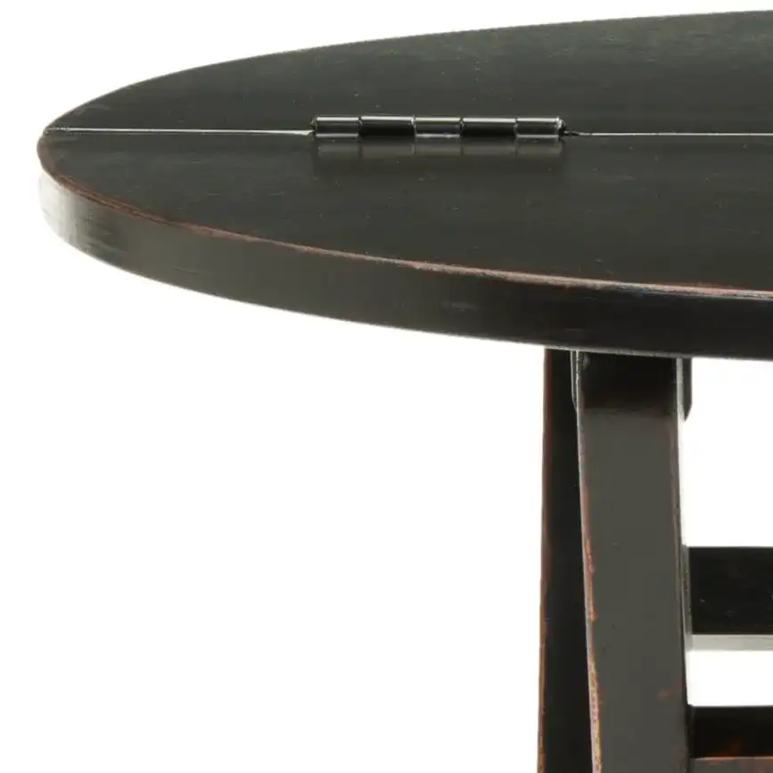 Ethan Side Table in Black, detail view