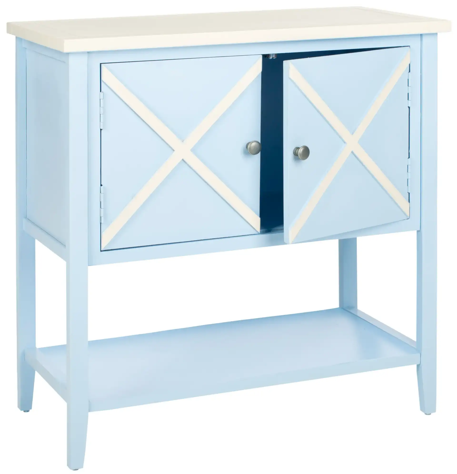 Polly Sideboard in Light Blue, detail view