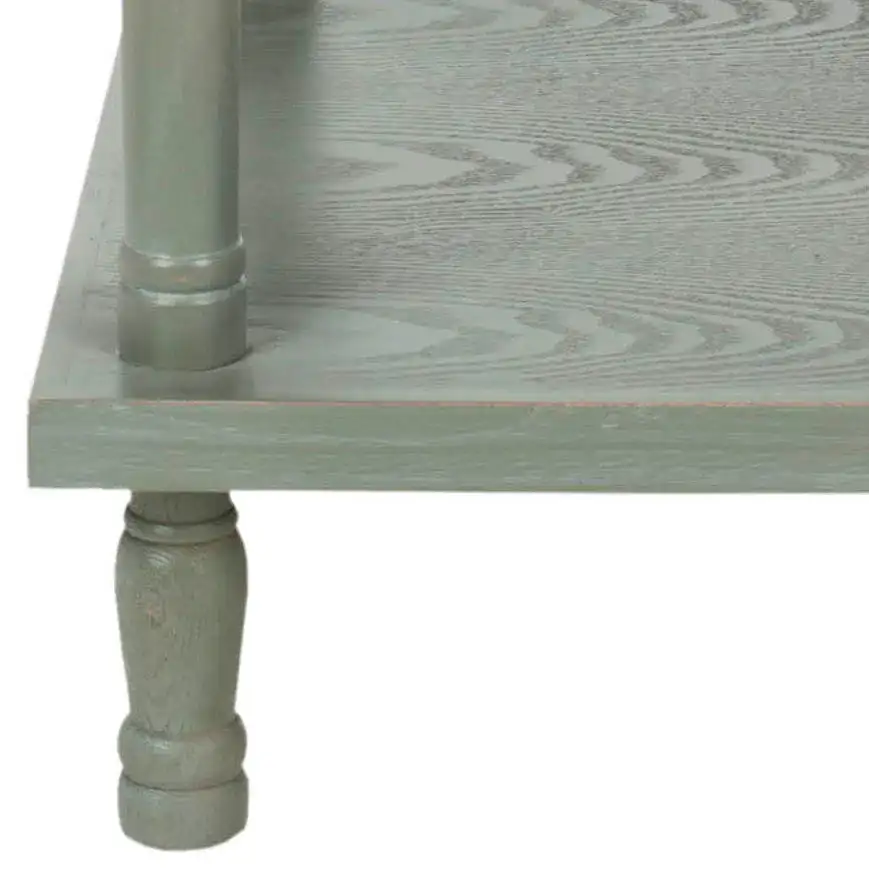 Esmerelda Accent Table in Ash Gray, detail view