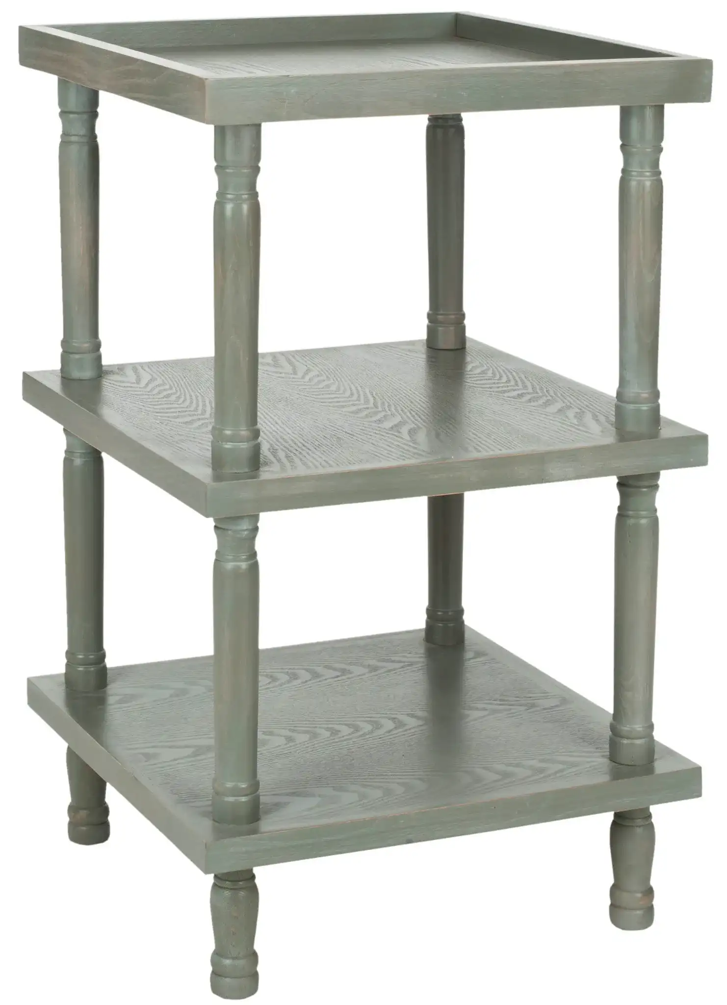 Esmerelda Accent Table in Ash Gray, detail view