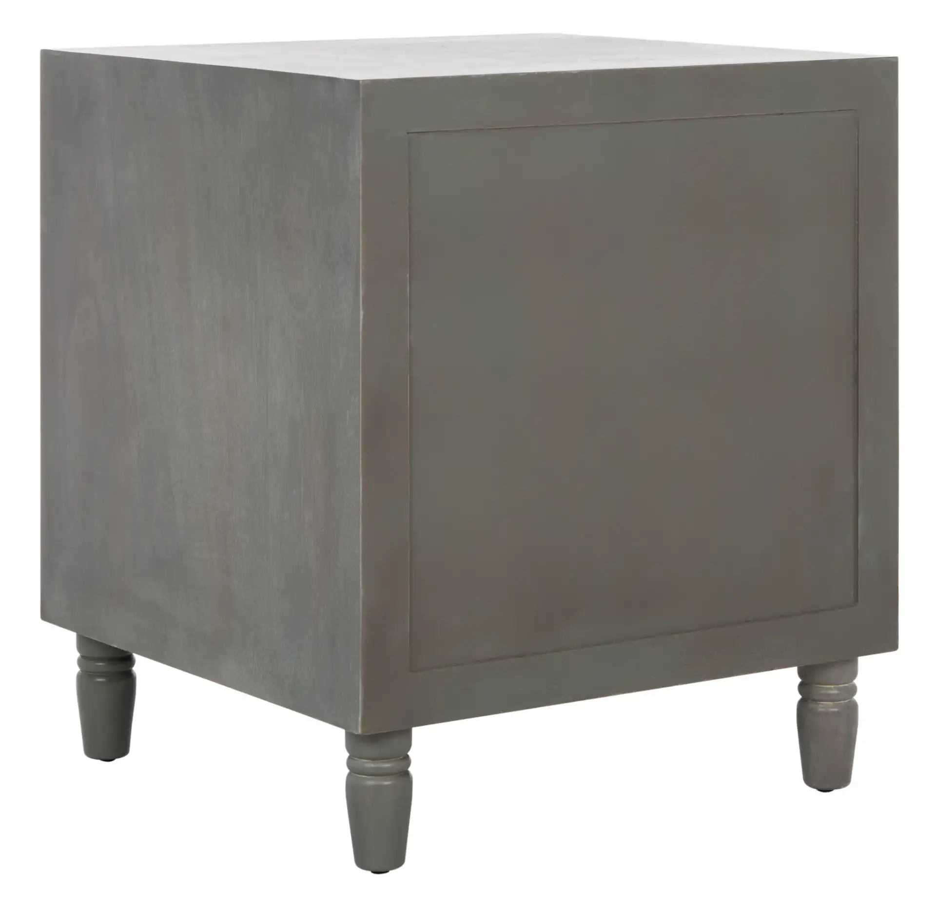 Blaise Night Stand With Storage in Ash Gray, detail view