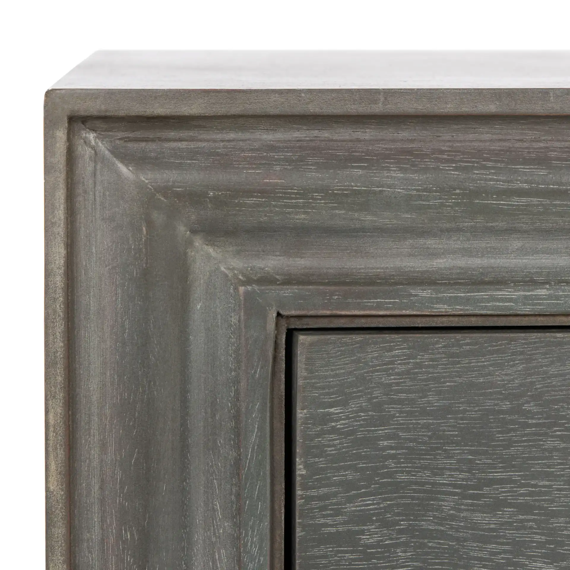 Blaise Night Stand With Storage in Ash Gray in a styled room