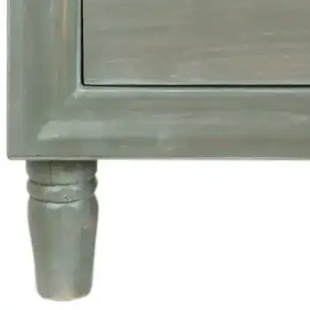 Blaise Night Stand With Storage in Ash Gray, detail view